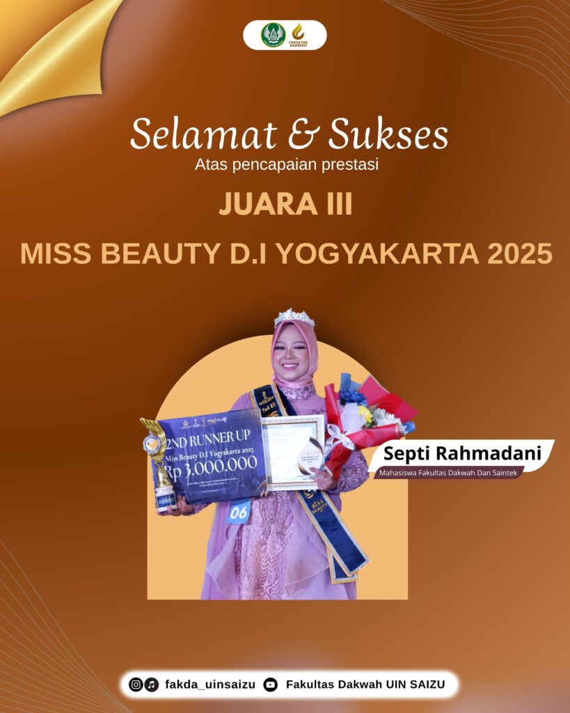 Septi Rahmadani Raih Juara 3 dan Lolos ke Nasional di Ajang Miss Beauty D.I Yogyakarta 2025