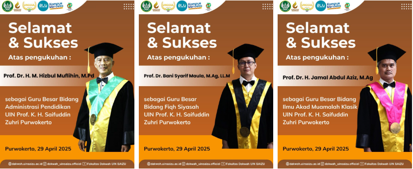 UIN Saizu Tingkatkan Kapasitas Akademik Lewat Pengukuhan Tiga Guru Besar Baru