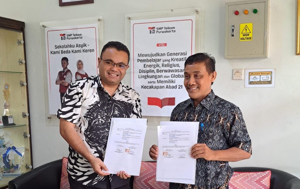 Komunitas Mahasiswa Fakultas Dakwah dan SMP Telkom Purwokerto Bersinergi Cetak Generasi Qur’ani